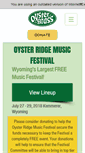 Mobile Screenshot of oysterridgemusicfestival.com